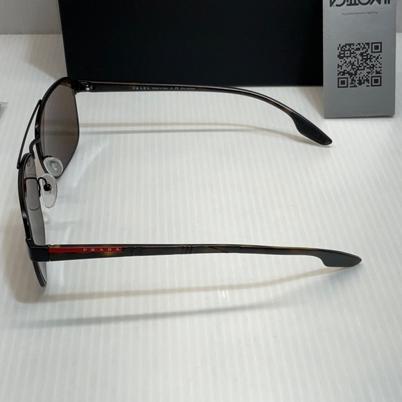 Prada men polarized square sunglasses sps 51u made in Italy - Picture 5 of 10